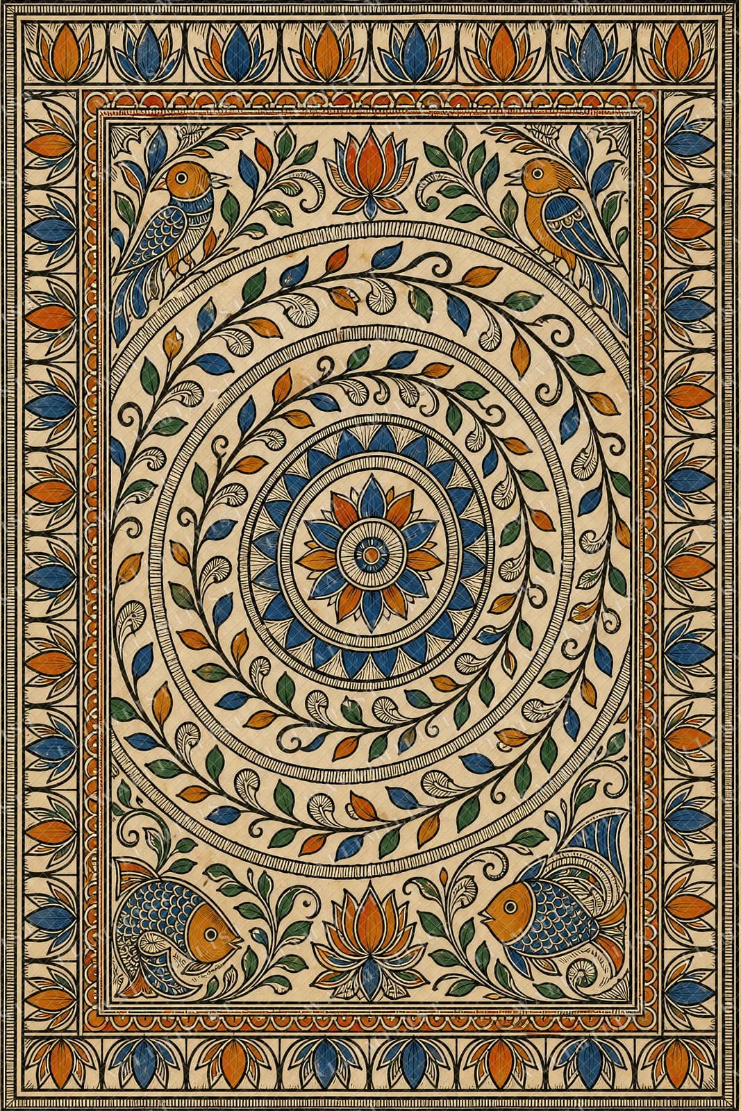Actual watermarked print of Vine Spiral Kachni