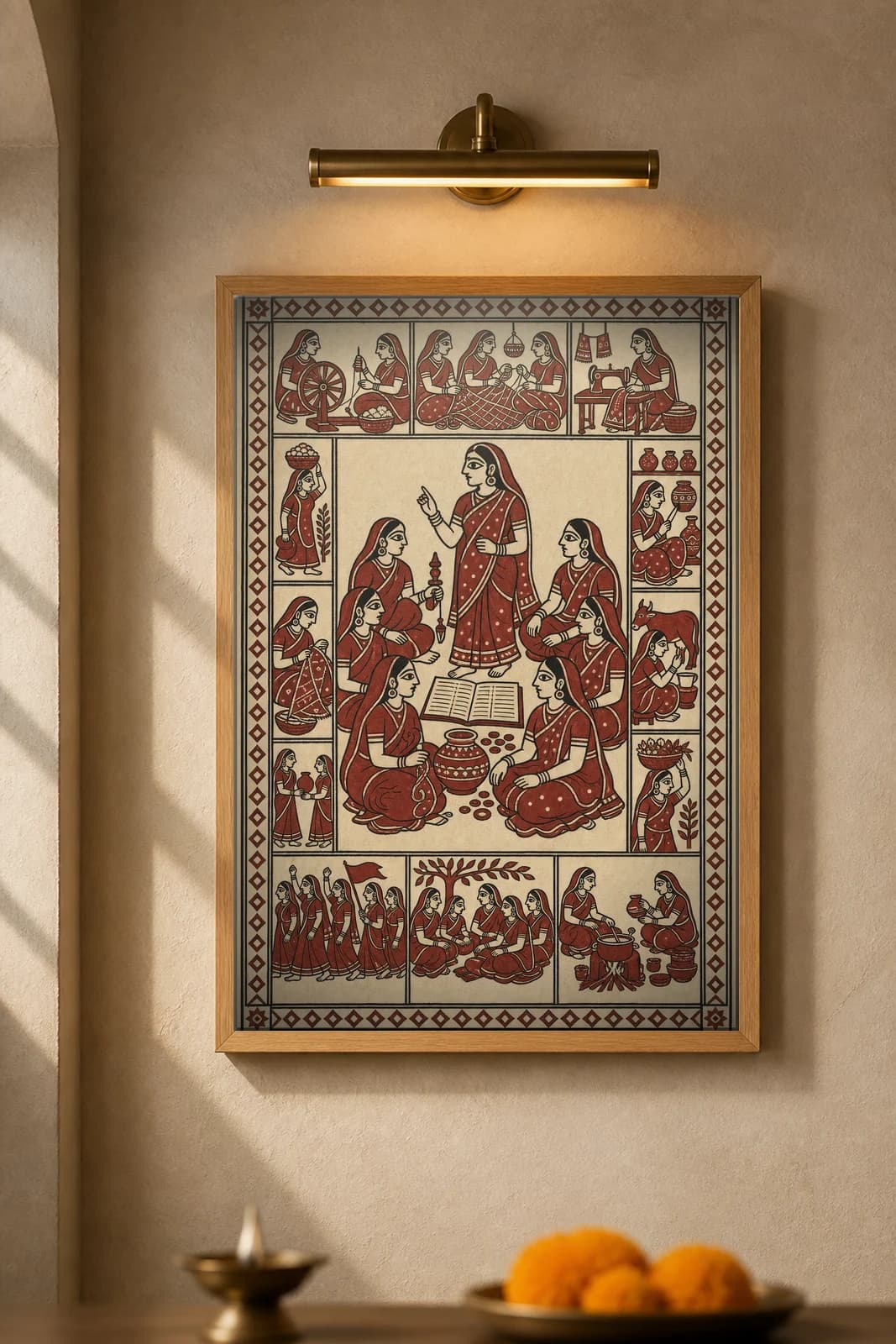 The Women's Collective — framed museum print, Mata Ni Pachedi