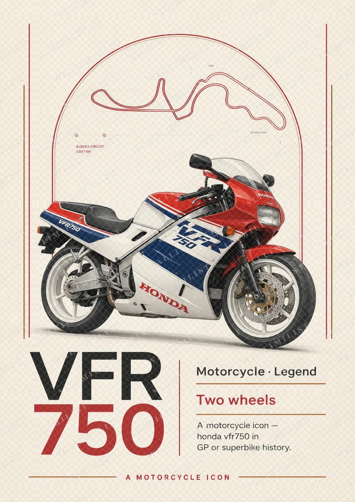 Actual watermarked print of VFR750