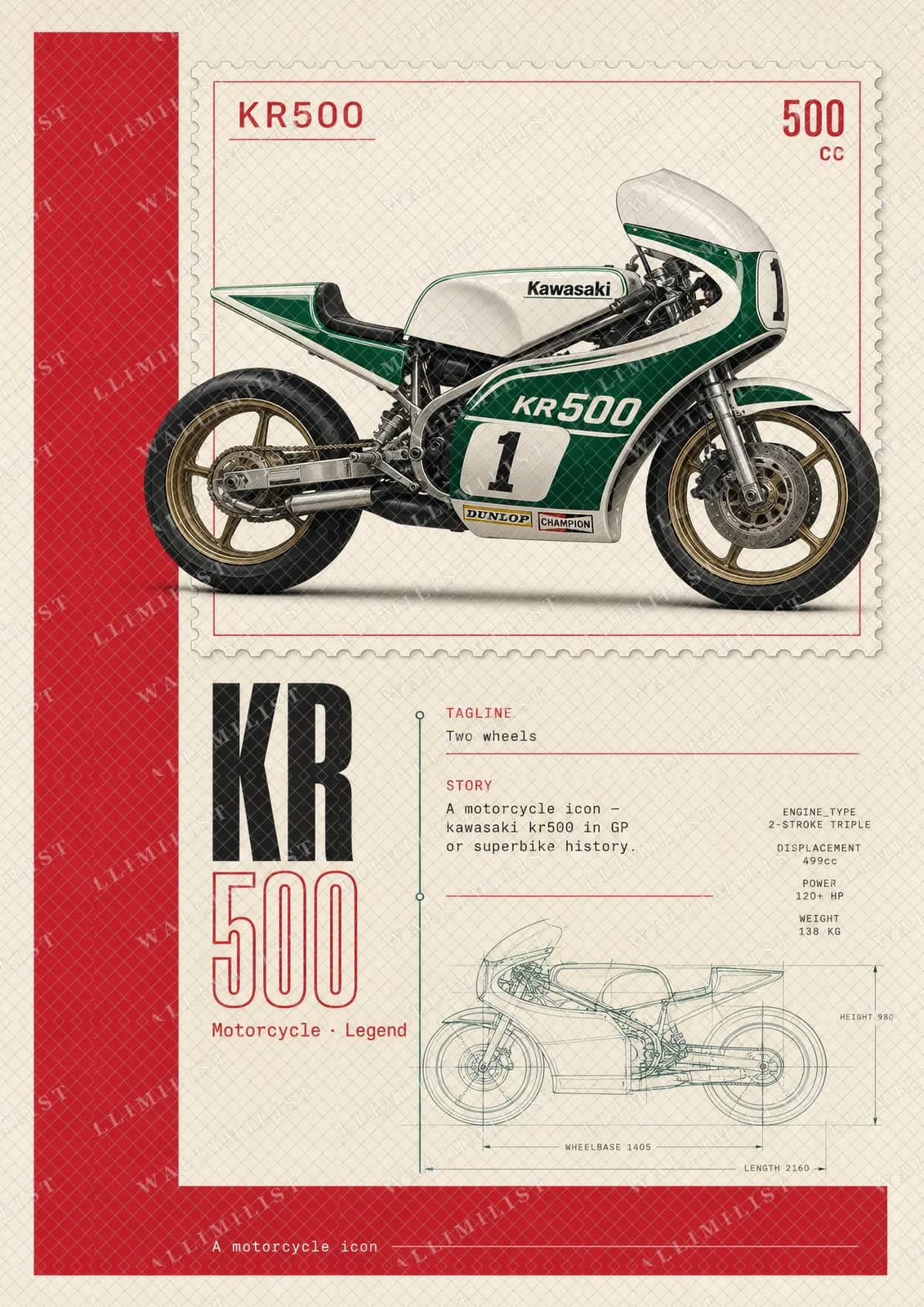 Actual watermarked print of KR500