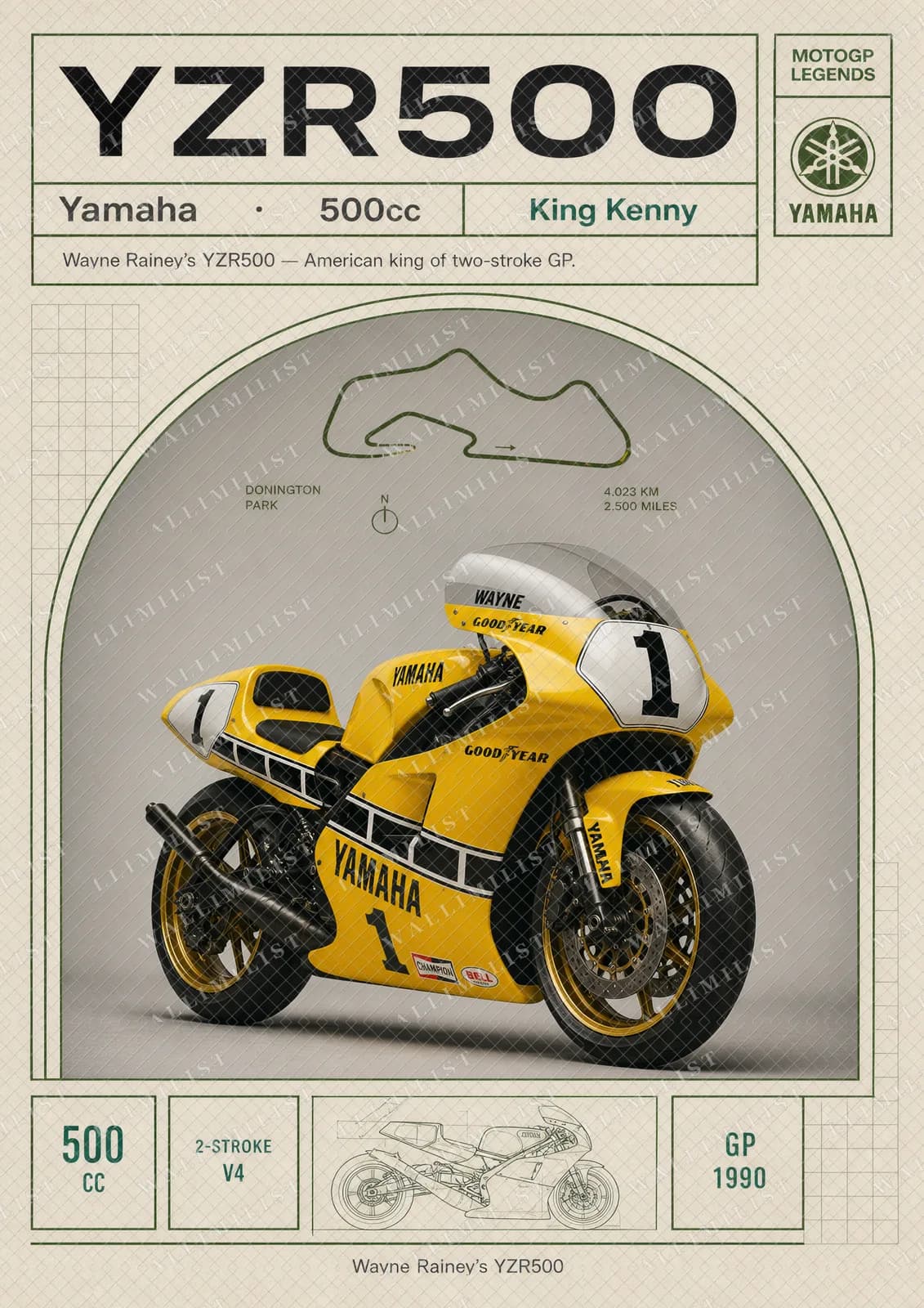 Actual watermarked print of YZR500