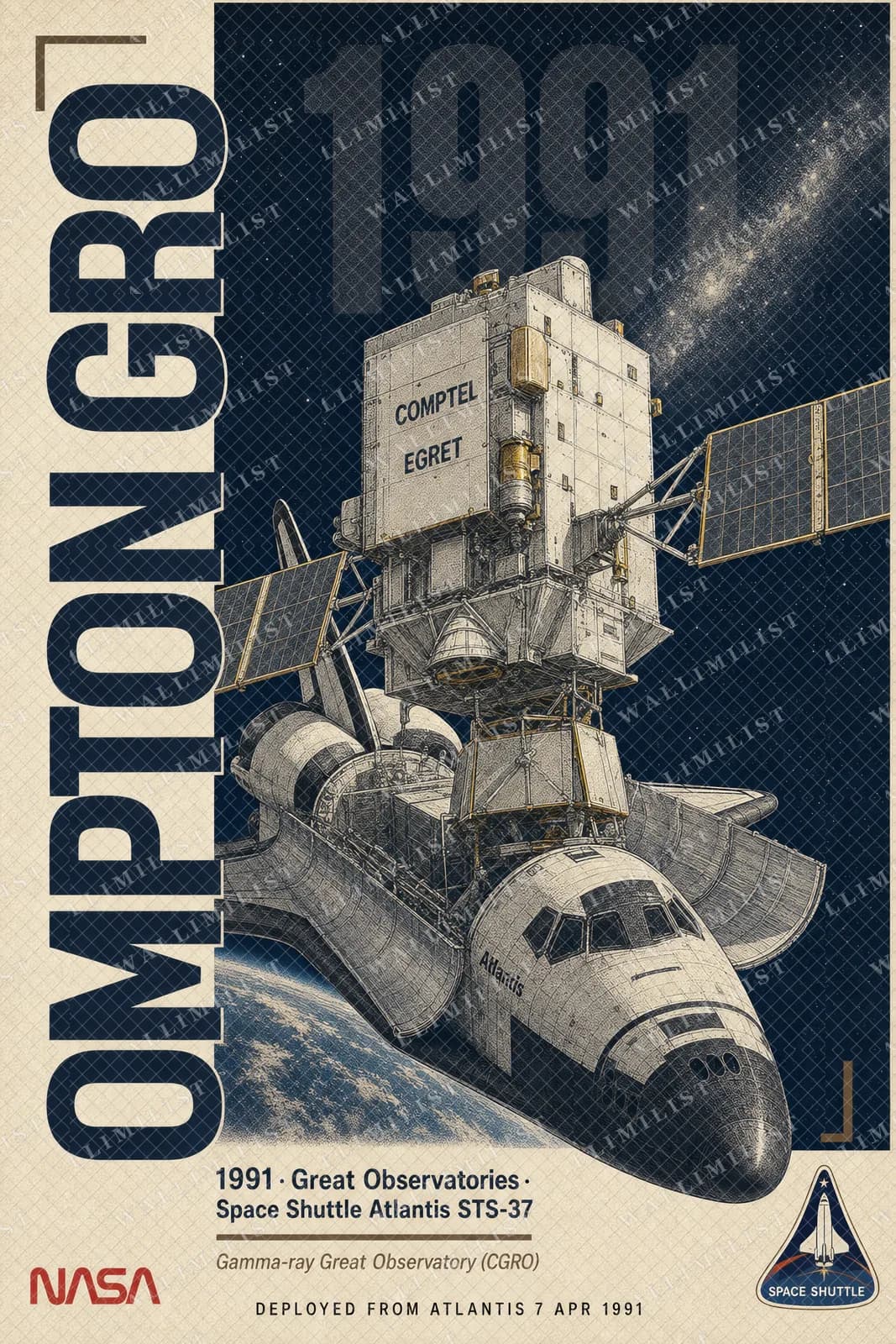 Actual watermarked print of Compton GRO