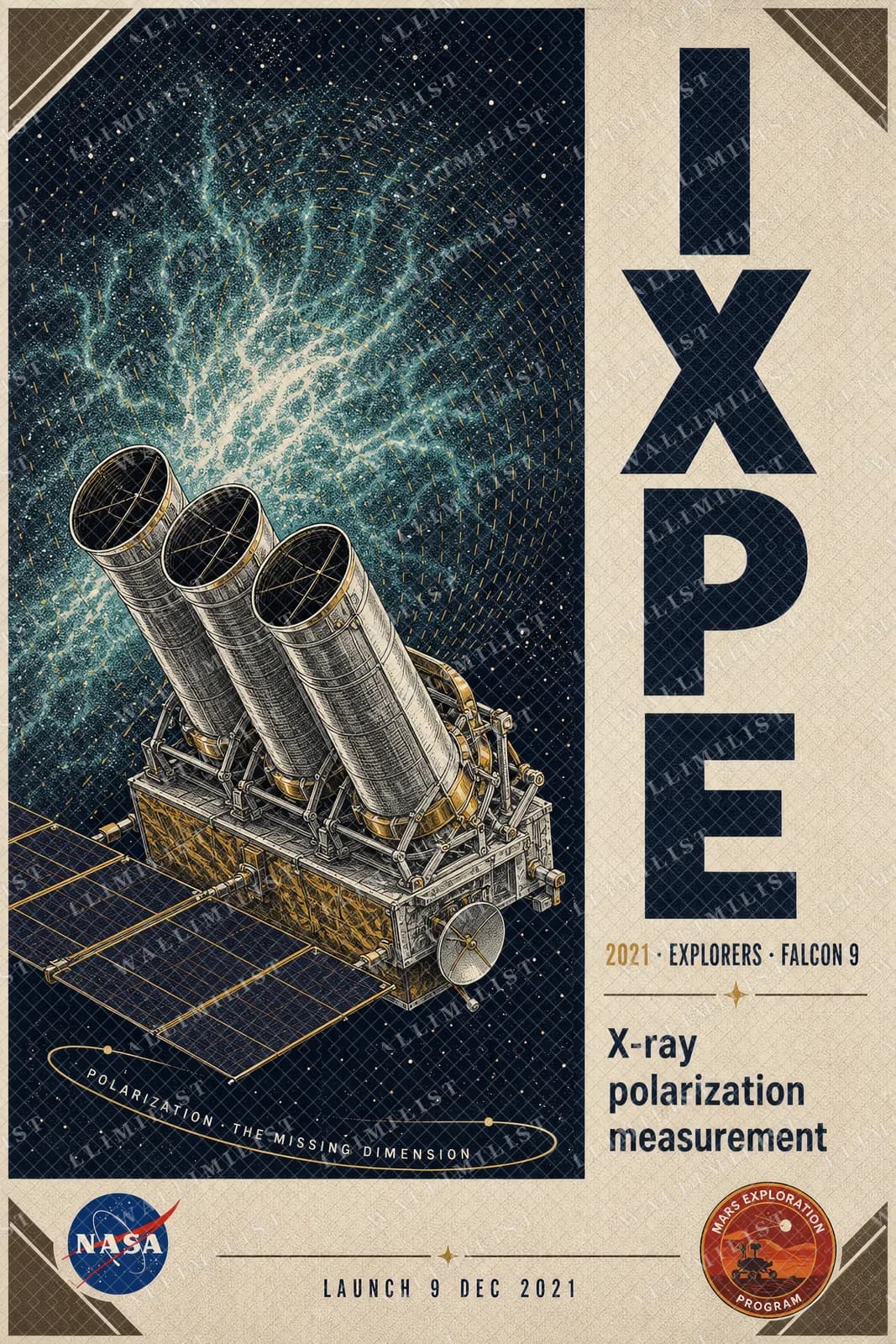 Actual watermarked print of IXPE