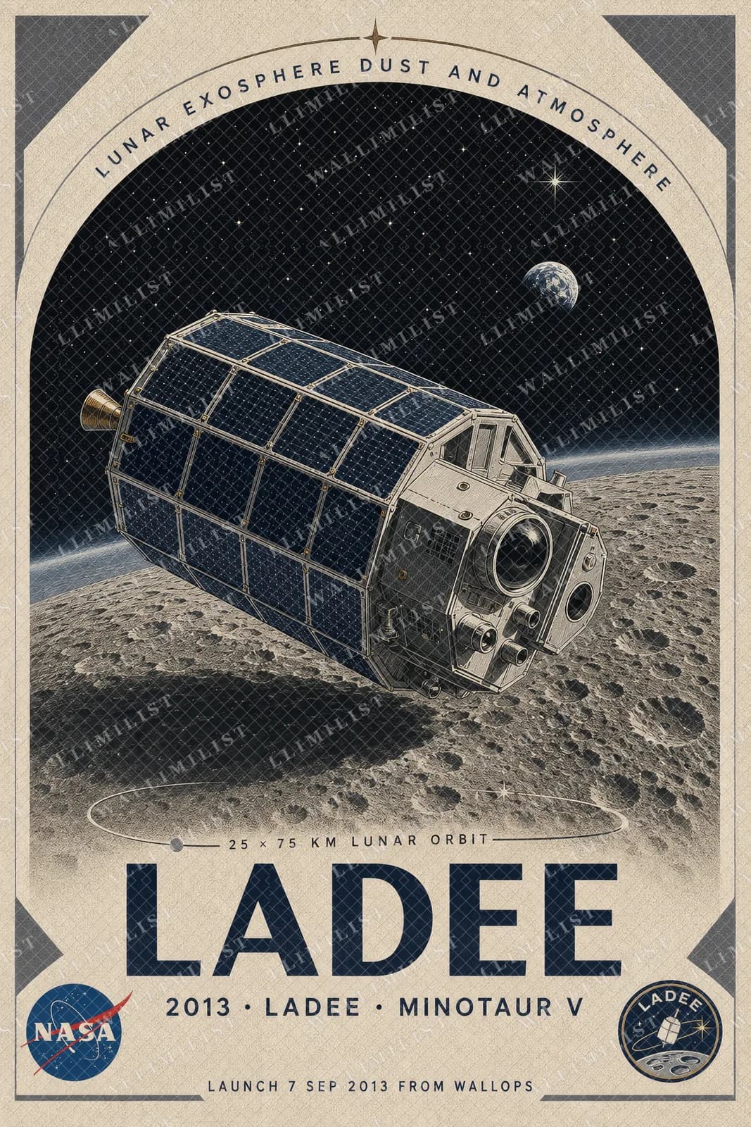 Actual watermarked print of LADEE