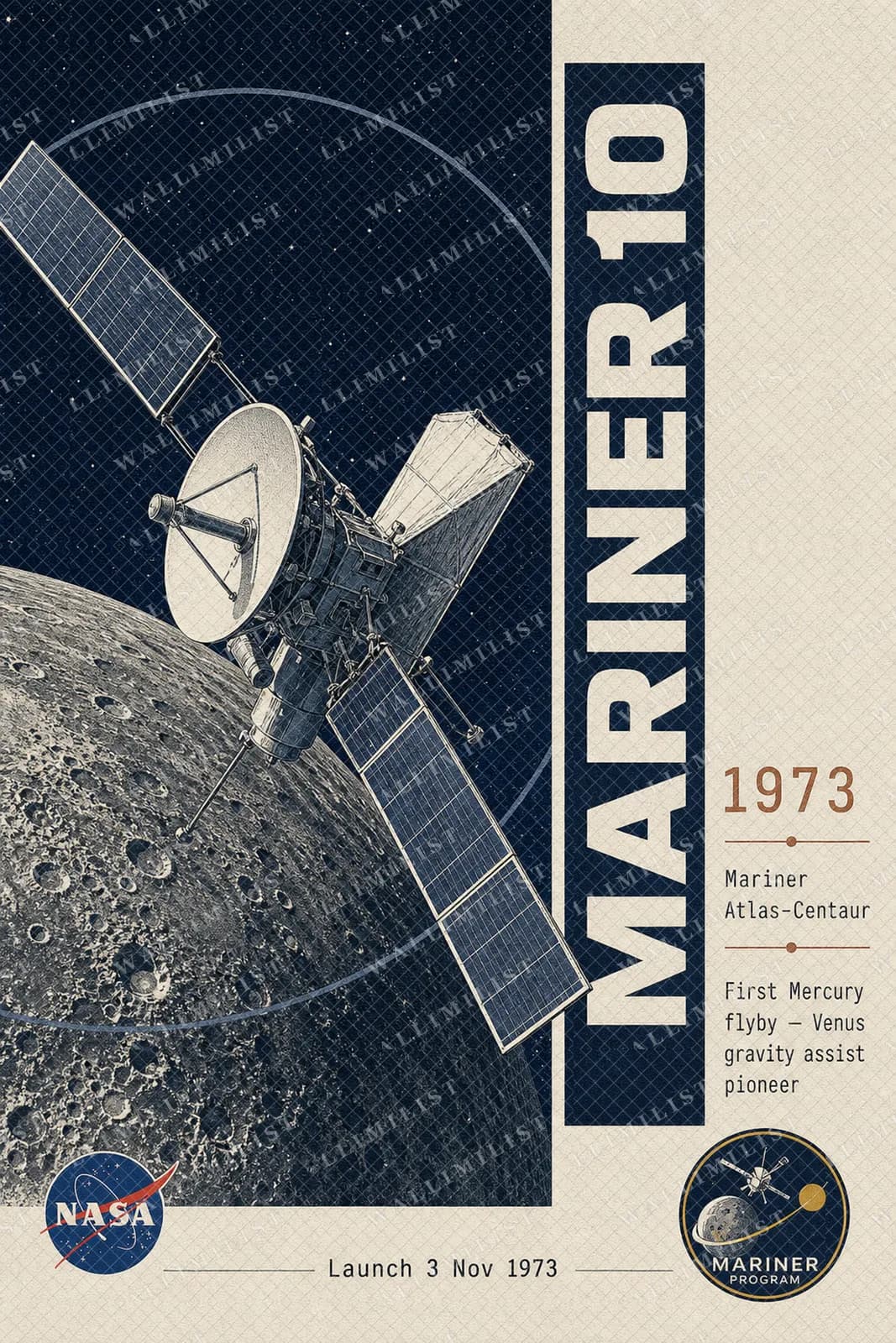 Actual watermarked print of Mariner 10