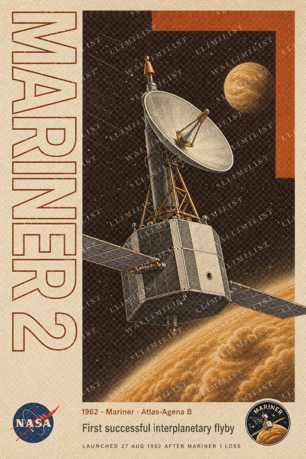Actual watermarked print of Mariner 2