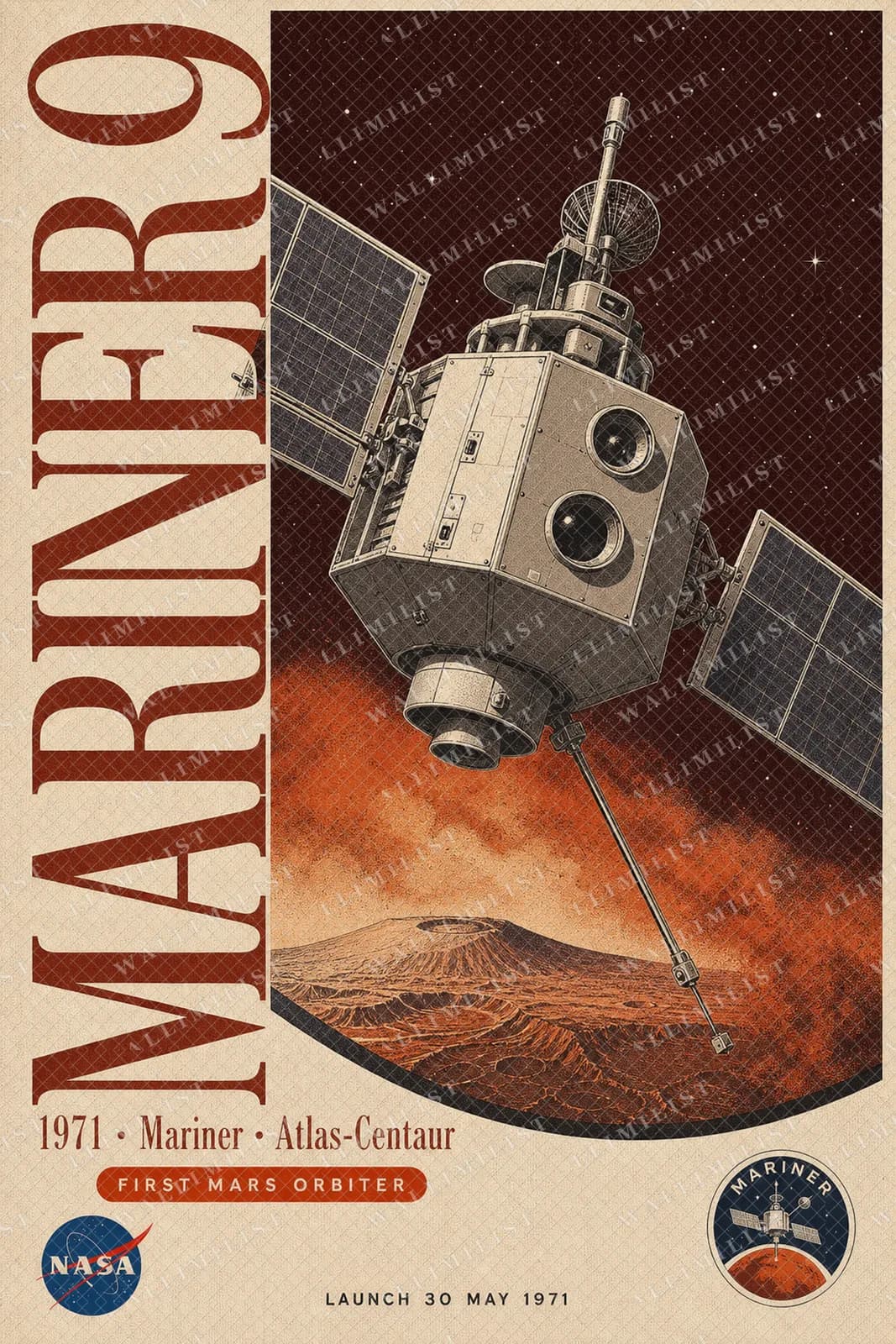 Actual watermarked print of Mariner 9