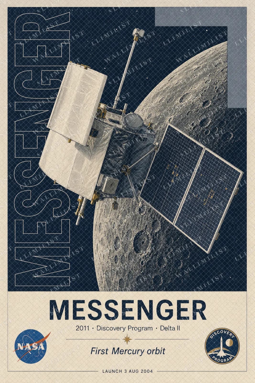 Actual watermarked print of MESSENGER
