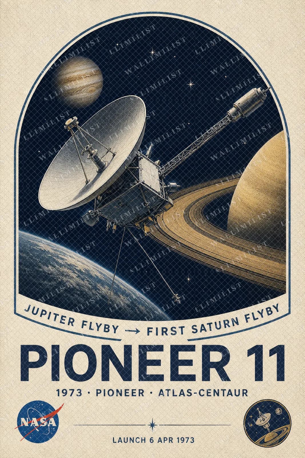Actual watermarked print of Pioneer 11