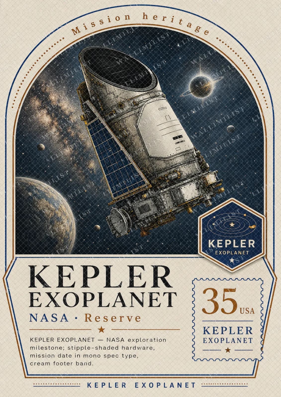 Actual watermarked print of KEPLER EXOPLANET — NASA Missions