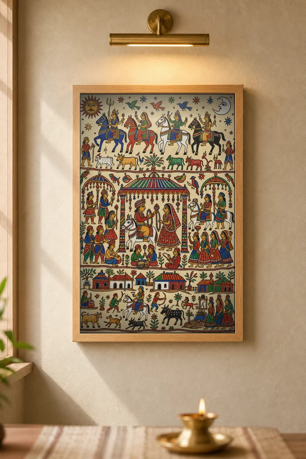 Wedding Band — framed museum print, Pithora