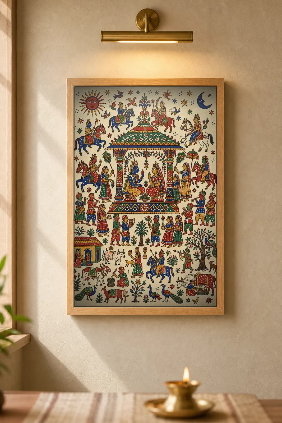 The Mandap — framed museum print, Pithora
