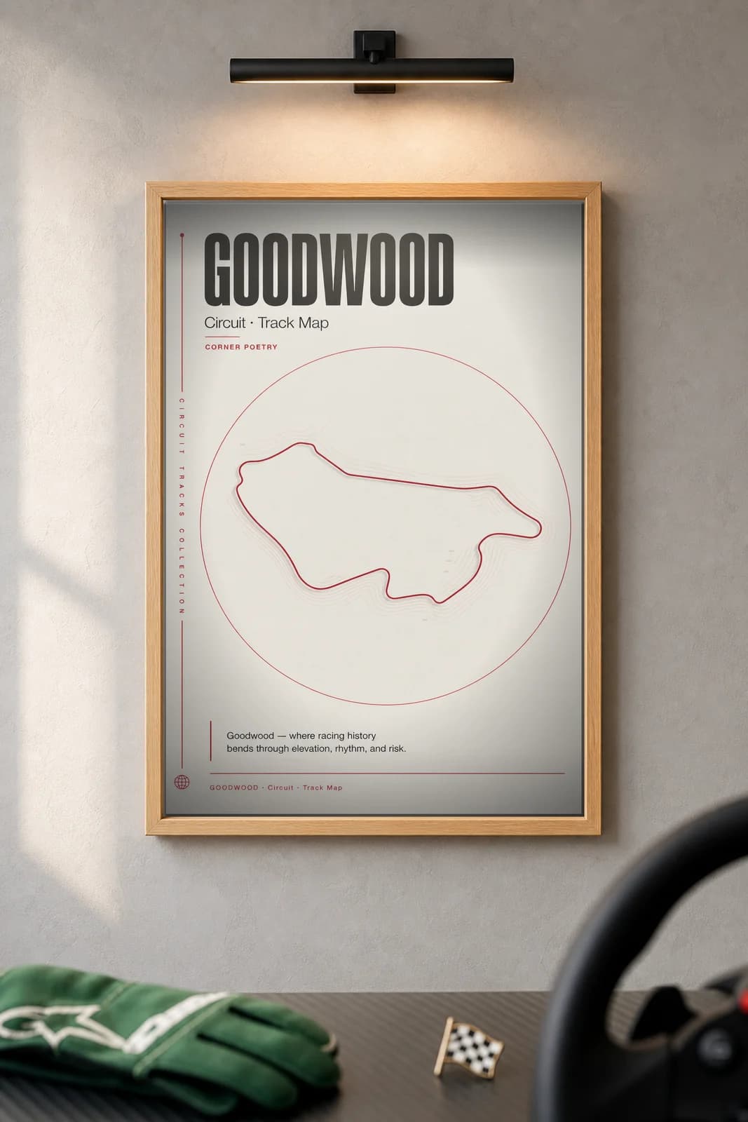 Goodwood — framed museum print, Racetracks