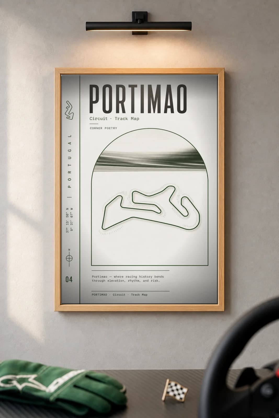 Portimão — framed museum print, Racetracks