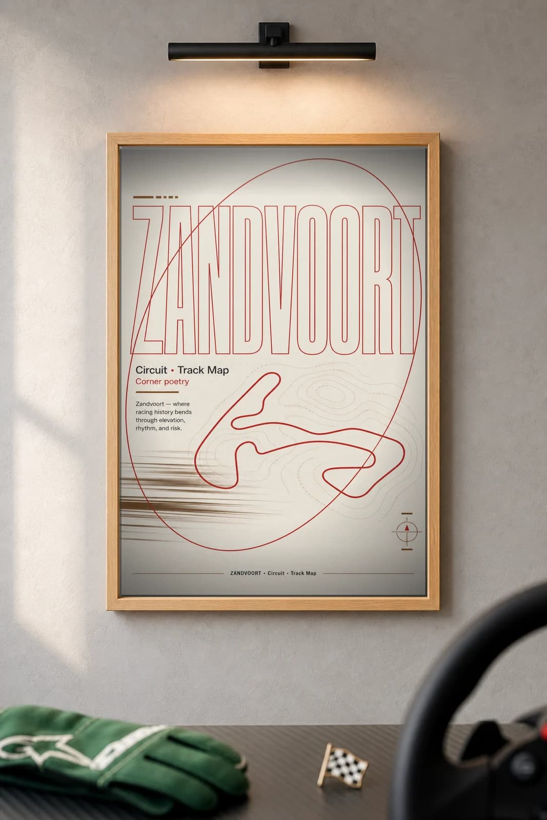 Zandvoort — framed museum print, Racetracks