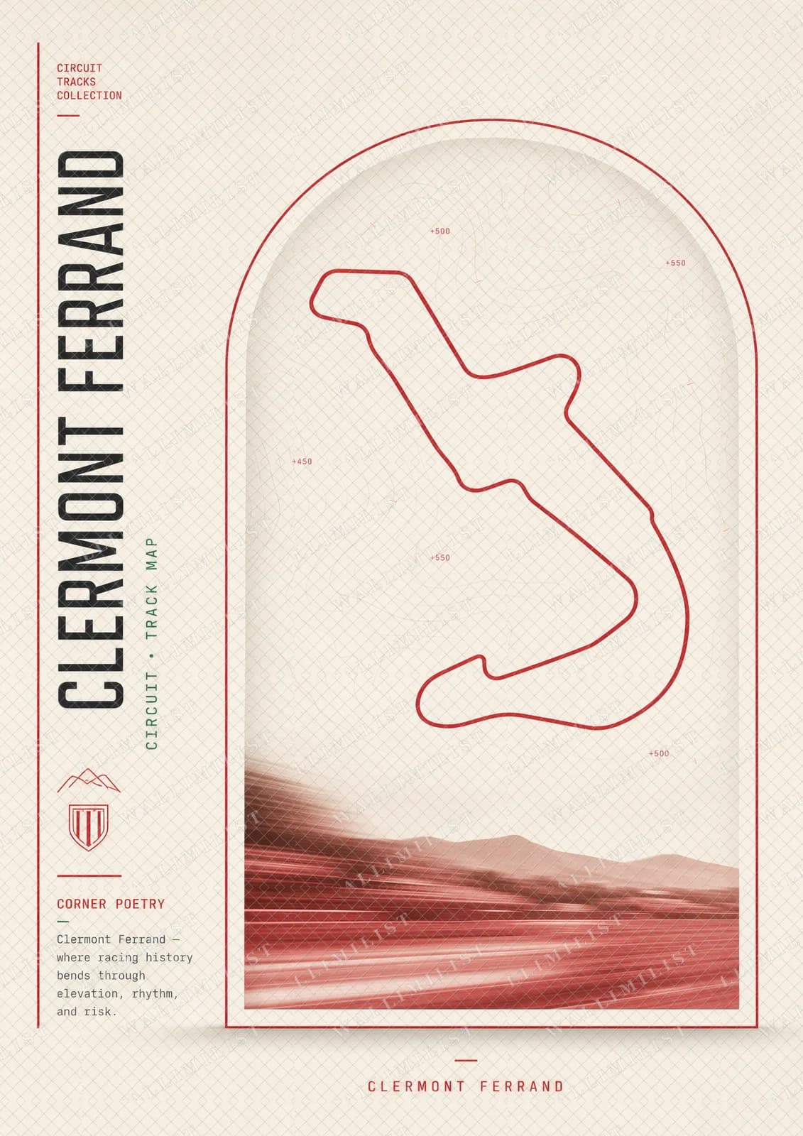 Actual watermarked print of Clermont-Ferrand