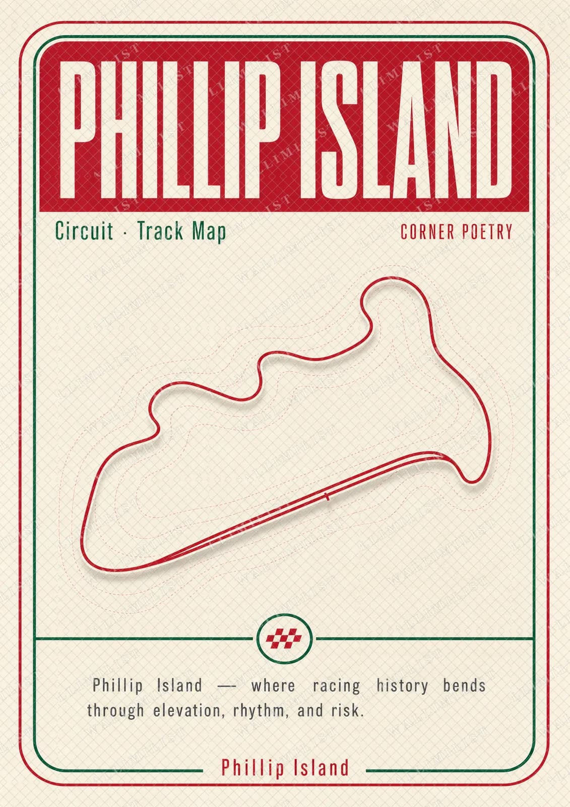 Actual watermarked print of Phillip Island