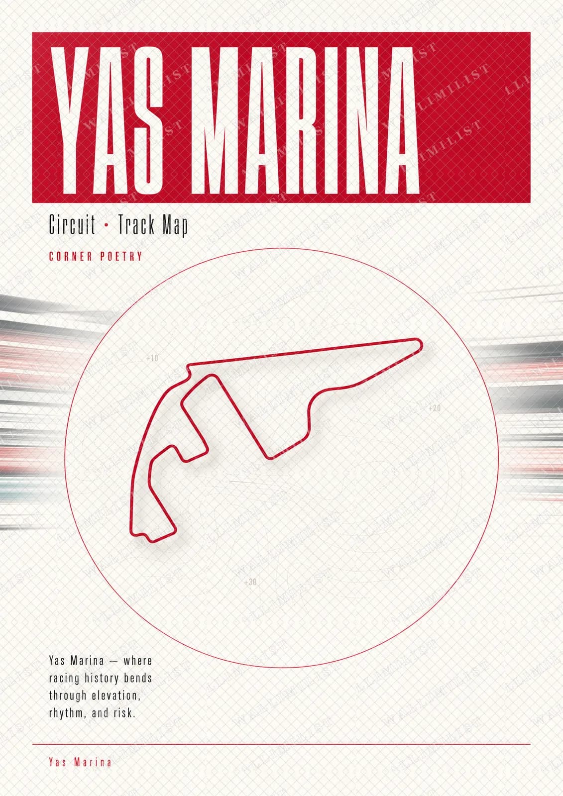 Actual watermarked print of Yas Marina