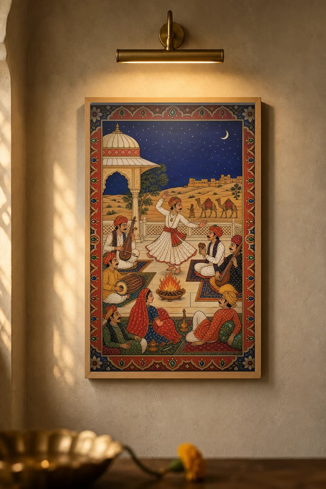 Maru Sangeet — framed museum print, Rajput Miniature
