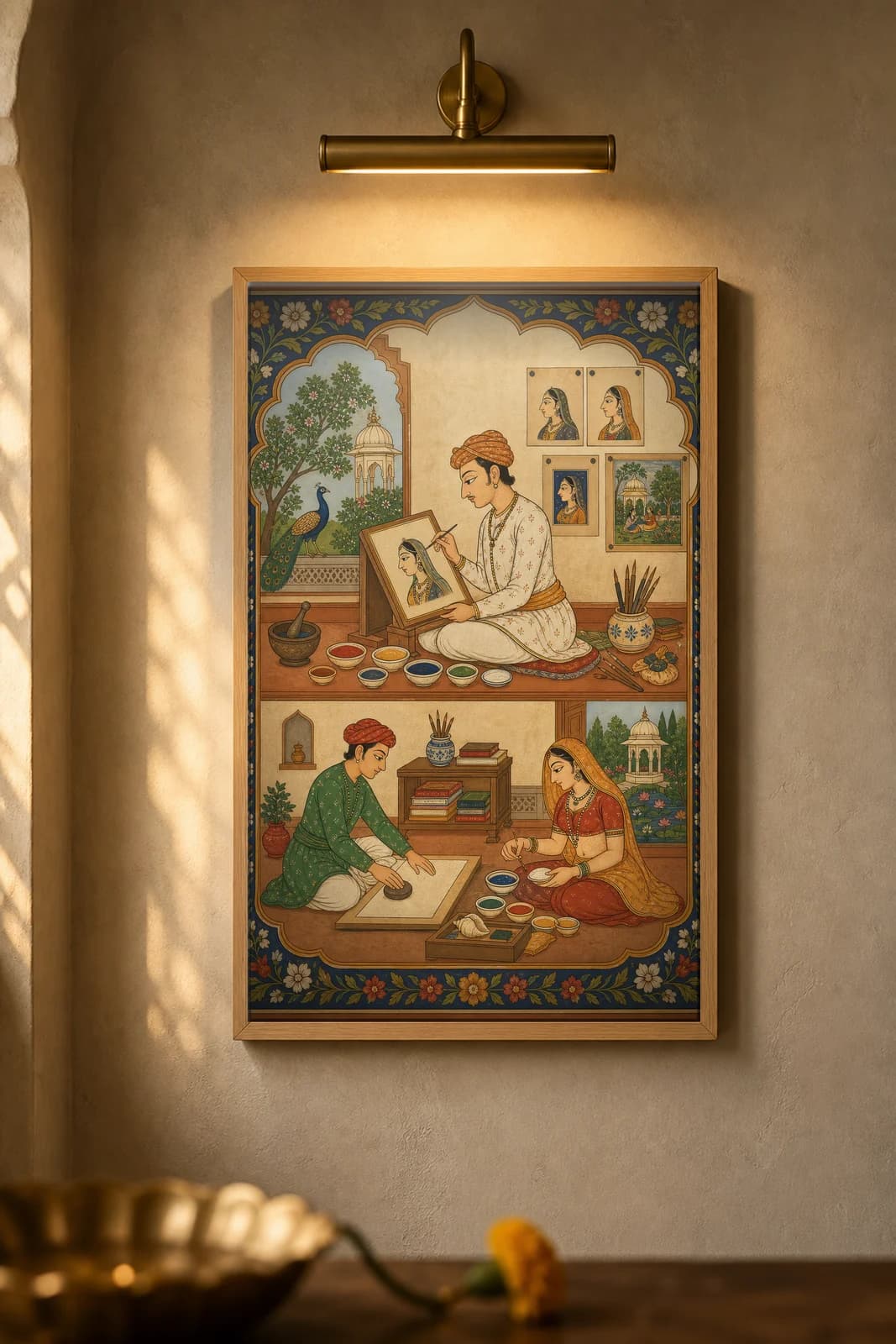Chitera Khana — framed museum print, Rajput Miniature