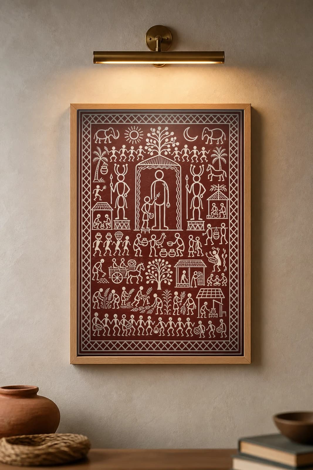 The Anishum Icon — framed museum print, Saura
