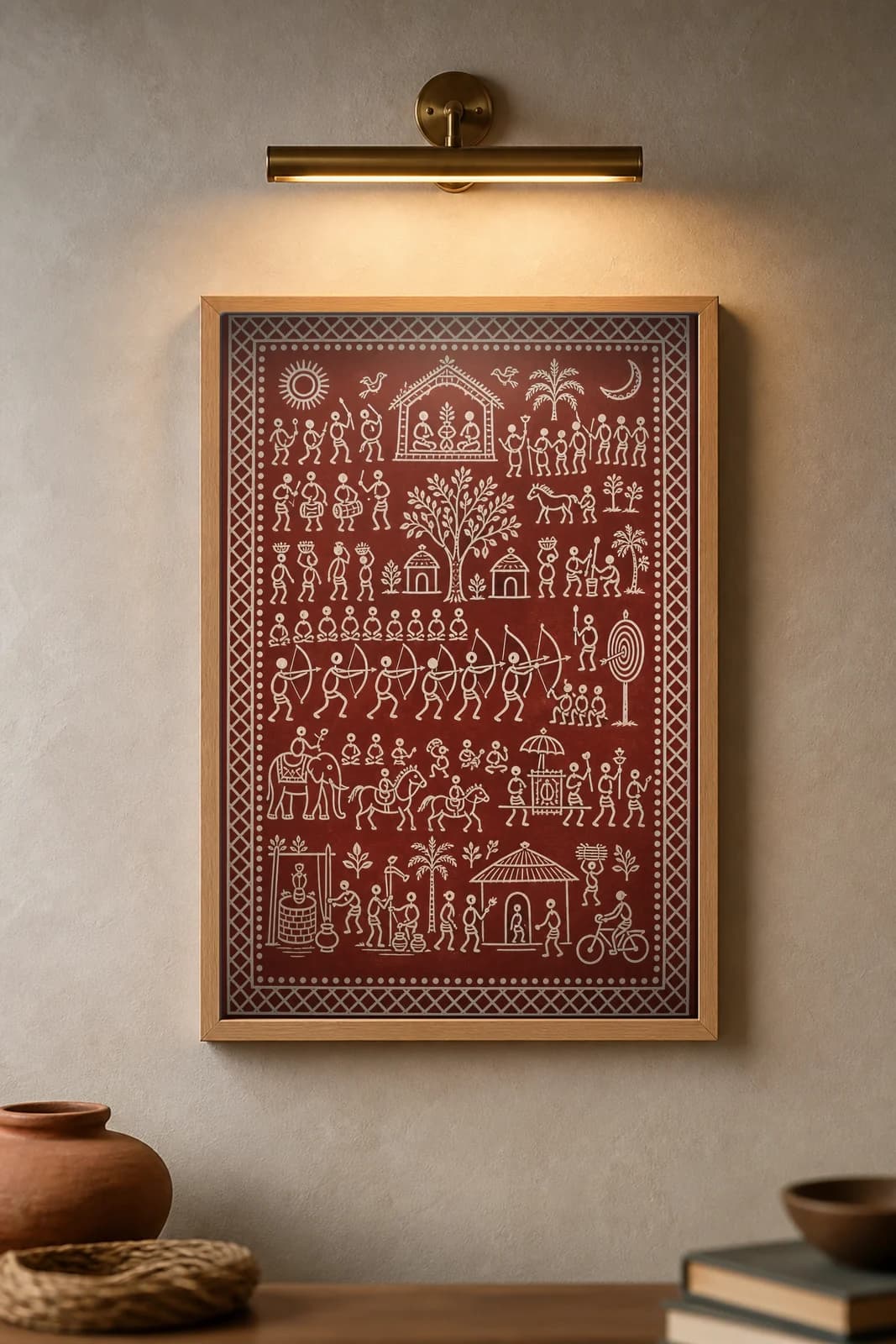 Archery Contest — framed museum print, Saura