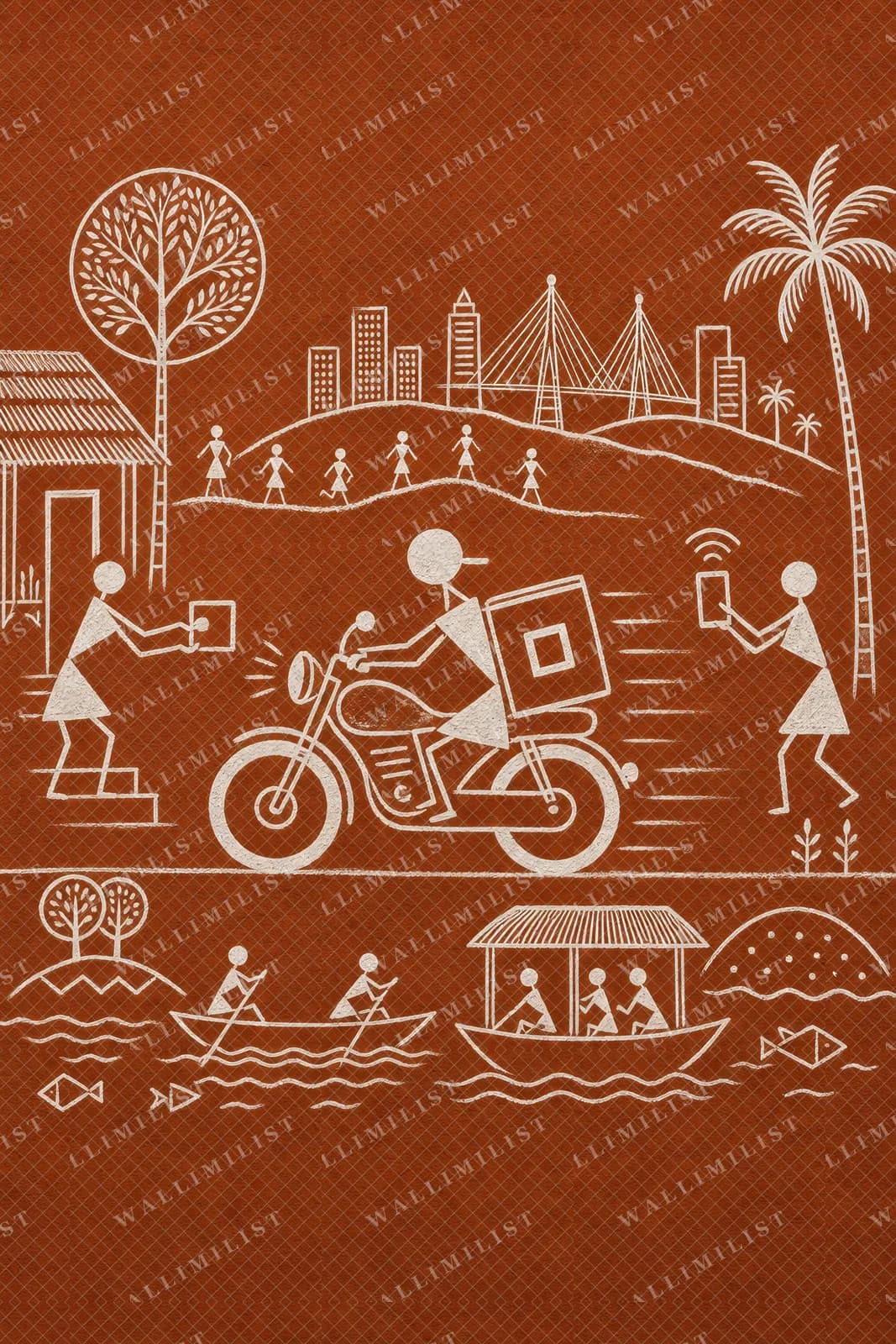 Actual watermarked print of App Delivery Bike