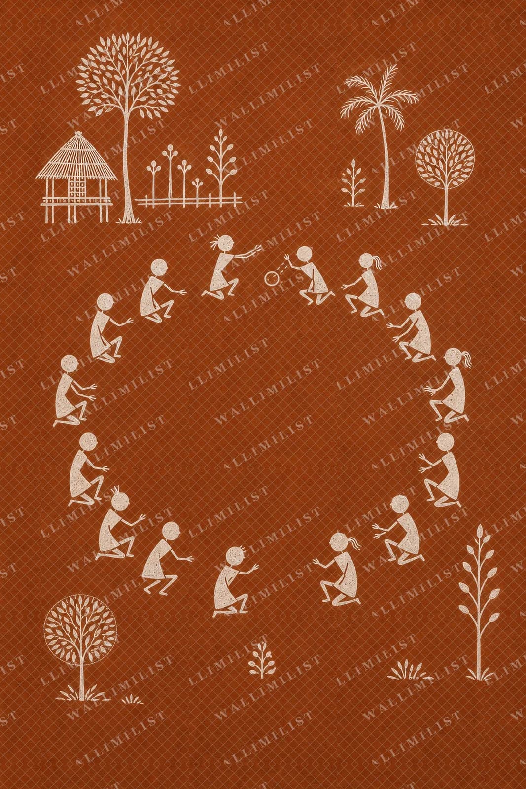 Actual watermarked print of Children Play Circle