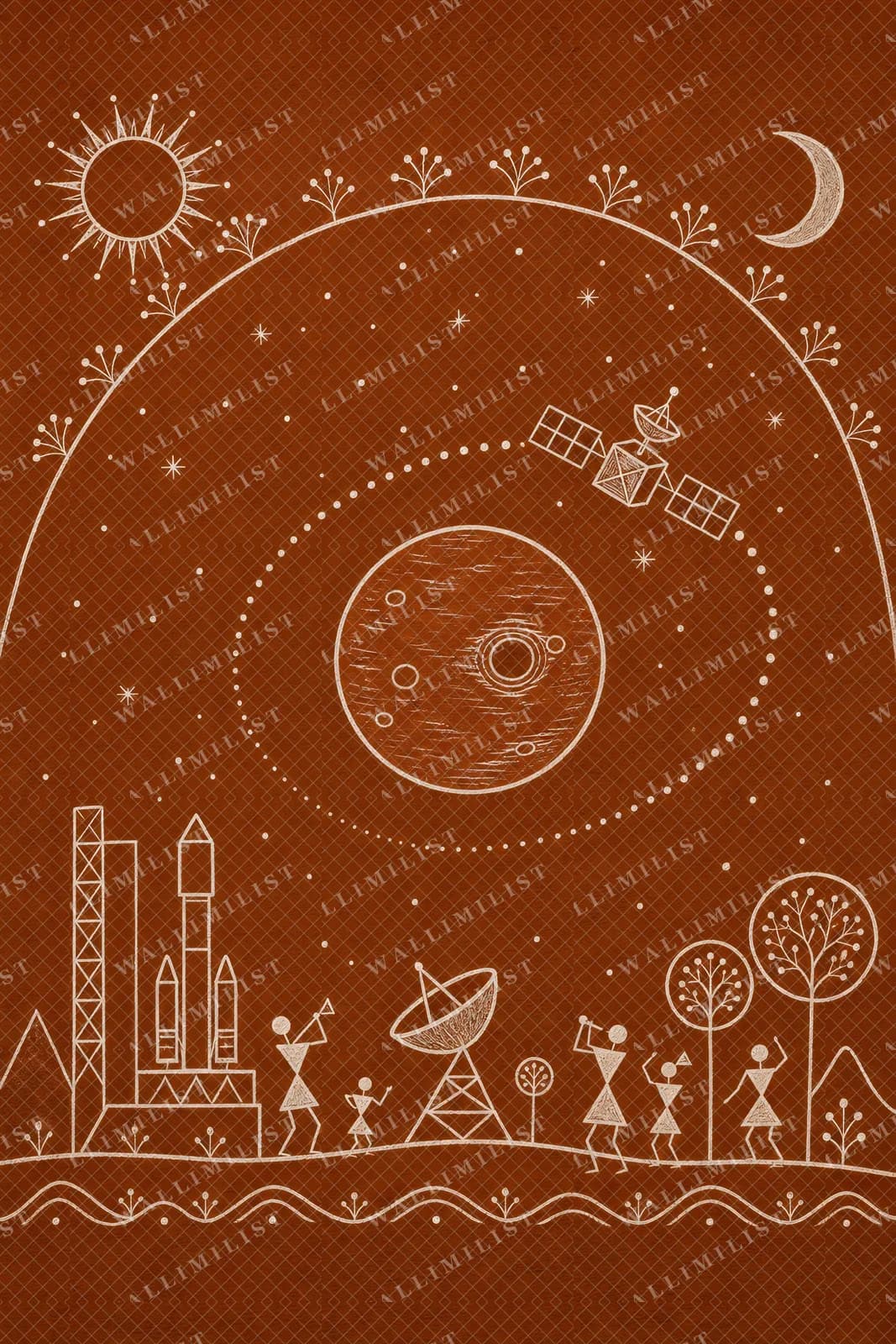 Actual watermarked print of Mangalyaan Orbit