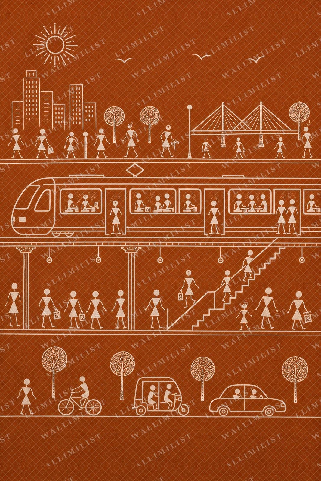 Actual watermarked print of Metro Mumbai