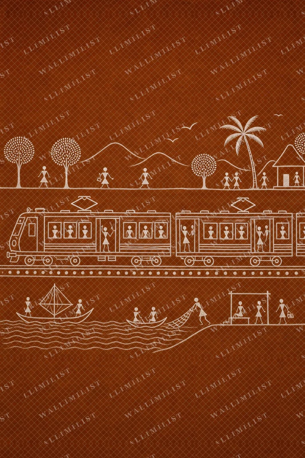 Actual watermarked print of Mumbai Local