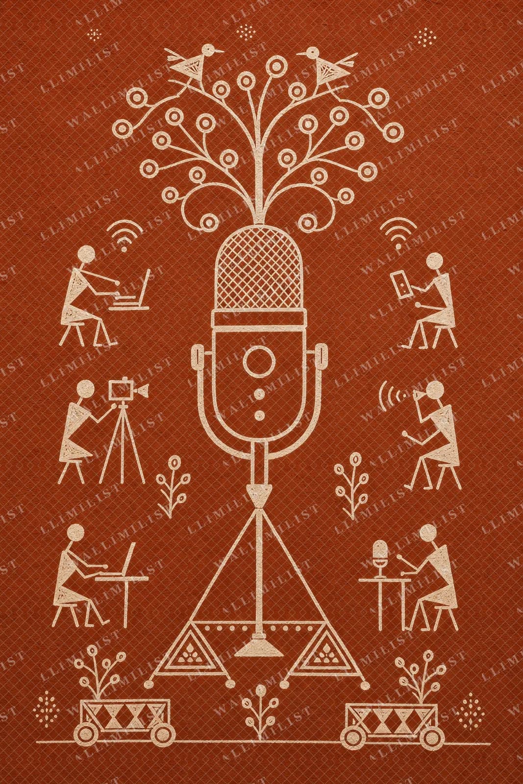 Actual watermarked print of Podcast Mic