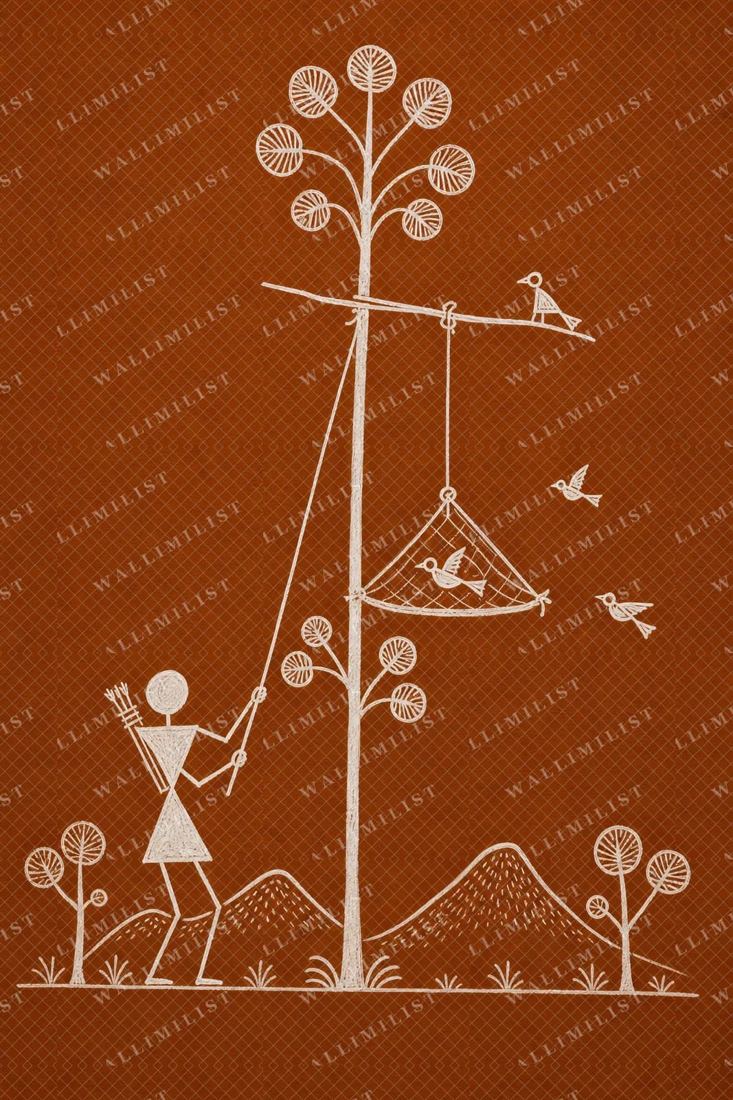 Actual watermarked print of Trap Bird Snare
