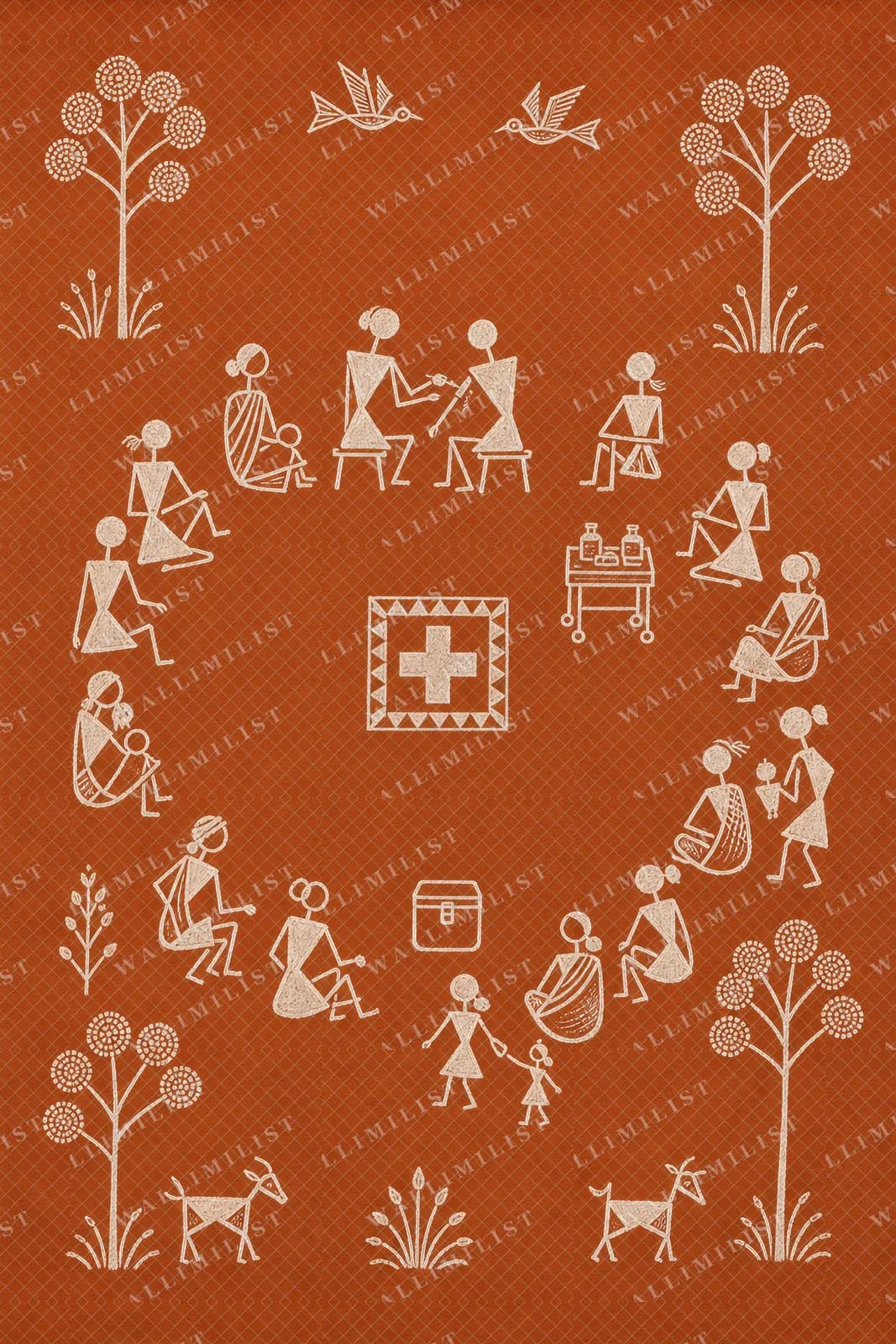 Actual watermarked print of Vaccine Camp