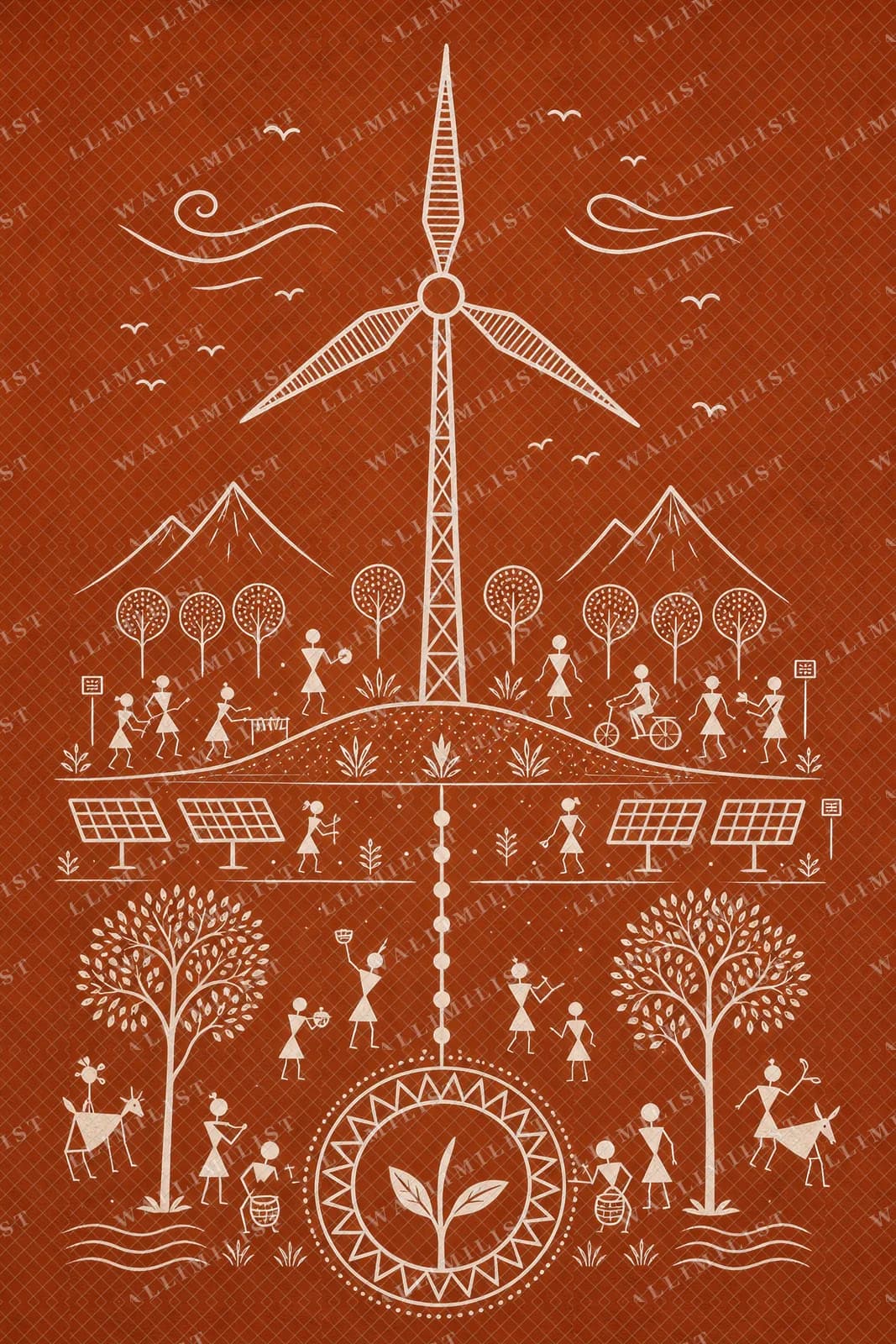 Actual watermarked print of Wind Turbine