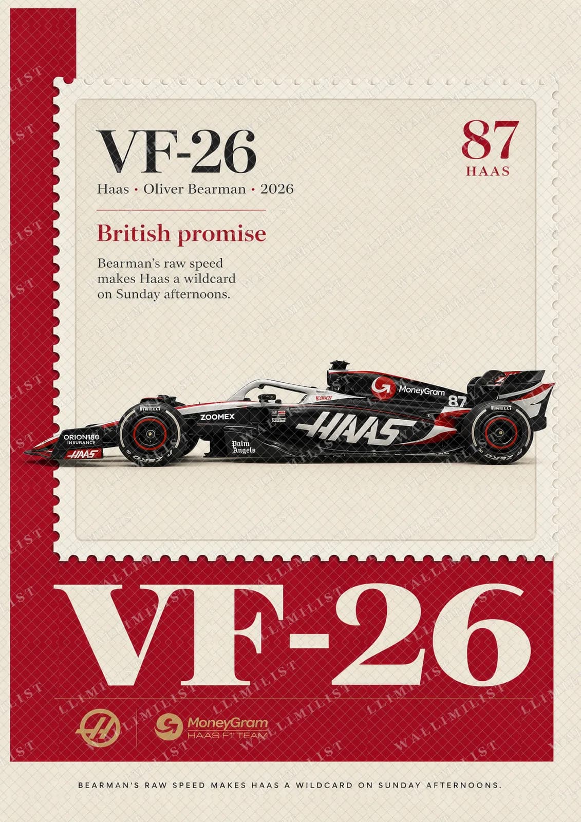 Actual watermarked print of Oliver Bearman — VF-26